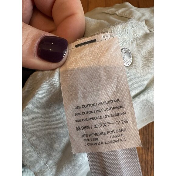 Womens J. Crew Lookout High Rise Skinny G2405 Delicate Mint Denim Jeans Size 31 - Picture 4 of 5